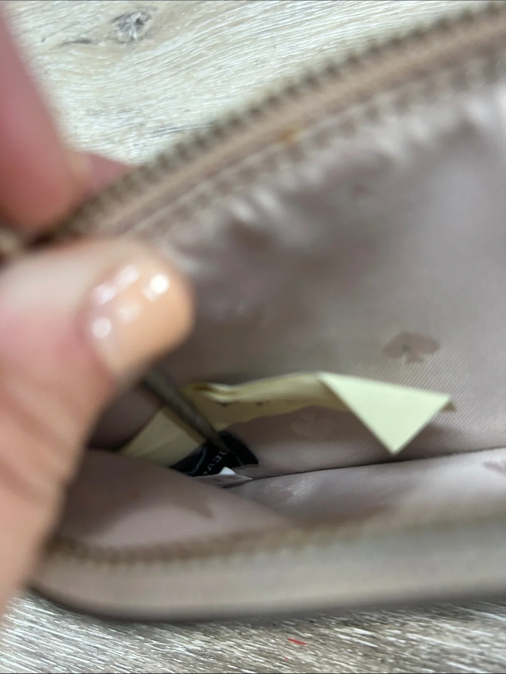 kate spade Metallic Rose Gold Card Wallet with Keyring